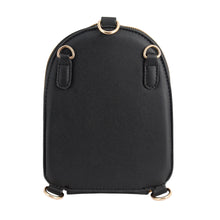 Load image into Gallery viewer, Black Flower Mini Backpack

