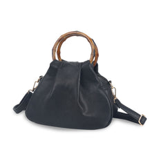 Load image into Gallery viewer, Black Bamboo Ring Bag
