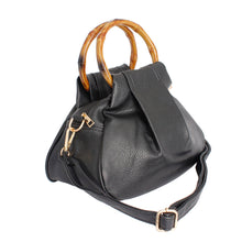 Load image into Gallery viewer, Black Bamboo Ring Bag
