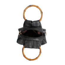 Load image into Gallery viewer, Black Bamboo Ring Bag

