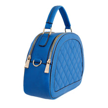Load image into Gallery viewer, Blue Quilted Canteen Bag
