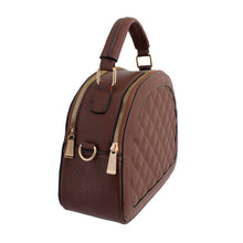 Load image into Gallery viewer, Brown Quilted Canteen Bag
