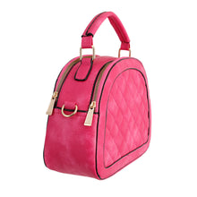 Load image into Gallery viewer, Fuchsia Quilted Canteen Bag
