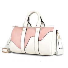 Load image into Gallery viewer, Dripping White Mini Duffel Handbag
