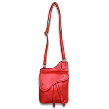 Load image into Gallery viewer, Red Saddle Crossbody Bag
