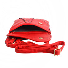 Load image into Gallery viewer, Red Saddle Crossbody Bag
