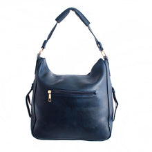 Load image into Gallery viewer, Navy Studded Hobo Bag
