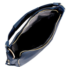 Load image into Gallery viewer, Navy Studded Hobo Bag
