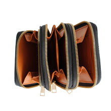 Load image into Gallery viewer, Black Triple Pocket Crossbody
