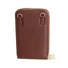Load image into Gallery viewer, Dark Brown Triple Pocket Crossbody
