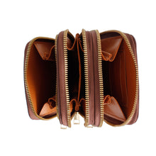 Load image into Gallery viewer, Dark Brown Triple Pocket Crossbody
