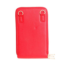 Load image into Gallery viewer, Red Triple Pocket Crossbody
