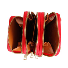 Load image into Gallery viewer, Red Triple Pocket Crossbody
