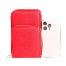 Load image into Gallery viewer, Red Triple Pocket Crossbody
