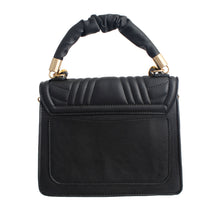 Load image into Gallery viewer, Black Quilted Square Satchel
