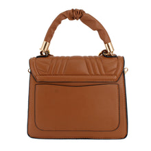 Load image into Gallery viewer, Camel Quilted Square Satchel

