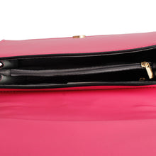 Load image into Gallery viewer, Fuchsia Quilted Square Satchel
