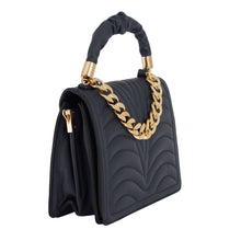Load image into Gallery viewer, Navy Quilted Square Satchel
