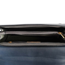 Load image into Gallery viewer, Navy Quilted Square Satchel

