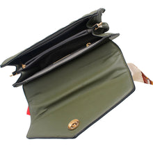 Load image into Gallery viewer, Olive Quilted Scarf Crossbody
