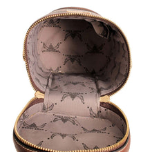 Load image into Gallery viewer, Dark Brown Top Handle Barrel Clutch
