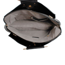 Load image into Gallery viewer, Purse Black Rigid Top Handle Handbag for Women
