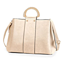 Load image into Gallery viewer, Purse Ivory Rigid Top Handle Handbag for Women
