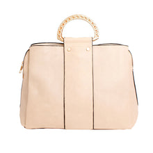 Load image into Gallery viewer, Purse Ivory Rigid Top Handle Handbag for Women
