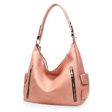 Load image into Gallery viewer, Purse Pink and Gold Stud Hobo Bag for Women
