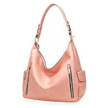 Load image into Gallery viewer, Purse Pink and Gold Stud Hobo Bag for Women
