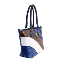 Load image into Gallery viewer, Blue Croc Kelly Tote Bag
