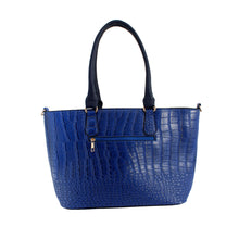 Load image into Gallery viewer, Blue Croc Kelly Tote Bag
