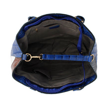 Load image into Gallery viewer, Blue Croc Kelly Tote Bag
