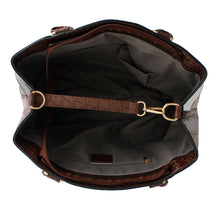 Load image into Gallery viewer, Coffee Croc Kelly Tote Bag
