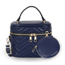 Load image into Gallery viewer, Purse Blue Vanity Case Crossbody for Women
