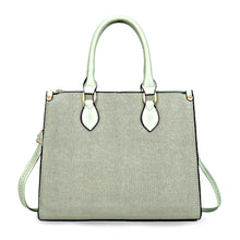 Load image into Gallery viewer, Purse Green Pebble Grain Satchel Handbag for Women
