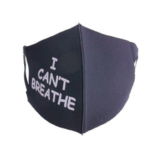 Load image into Gallery viewer, Gray Print I CAN'T BREATH Mask

