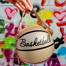 Load image into Gallery viewer, Clutch Gold Basketball Bag for Women
