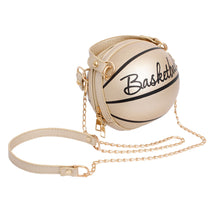 Load image into Gallery viewer, Clutch Gold Basketball Bag for Women
