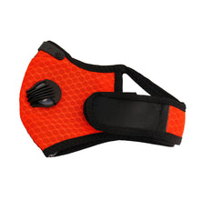 Load image into Gallery viewer, Orange Mesh Sports Mask

