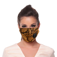 Load image into Gallery viewer, Brown Snake Skin Filter Mask
