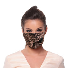 Load image into Gallery viewer, Gray Snake Skin Filter Mask
