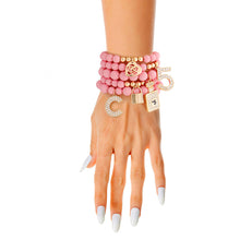 Load image into Gallery viewer, Matte Pink Boutique Charm Bracelets
