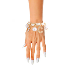 Load image into Gallery viewer, White Gold Chain Pearl Bracelet
