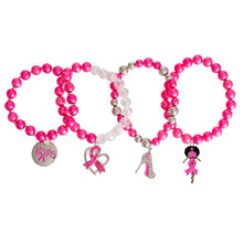 Load image into Gallery viewer, Pink Cancer Ribbon Bracelets
