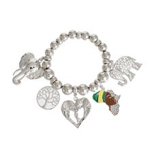 Load image into Gallery viewer, Silver Africa Elephant Bracelet

