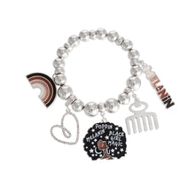Load image into Gallery viewer, Silver Melanin Bracelet
