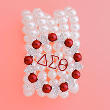 Load image into Gallery viewer, Bracelet White Pearl Delta 5 Strand for Women
