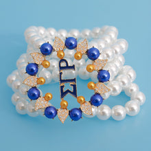 Load image into Gallery viewer, Bracelet White Pearl Sigma 5 Strand for Women
