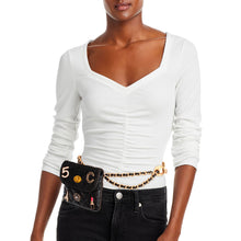 Load image into Gallery viewer, Quilted Black and Gold Mini Bag

